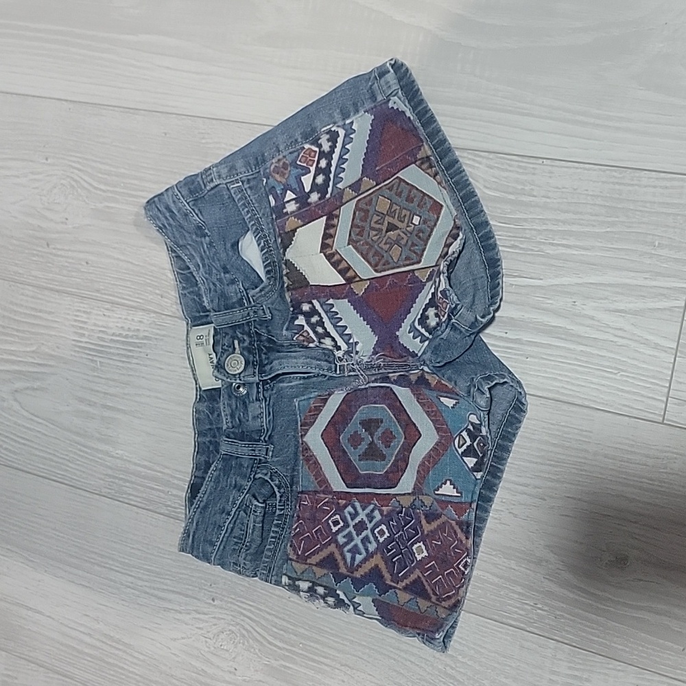 Girls custom upcycled shorts size 8